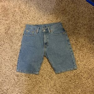 High waisted Levi’s jean shorts
